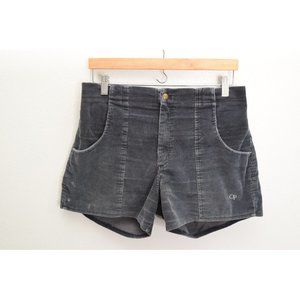 Vintage OP Longrider Corduroy Shorts Men's Size 36 Gray Dogtown Surf 80s/70s